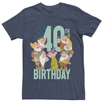 Disney's Snow White Dwarfs Group Shot Men's 40th Birthday Tee