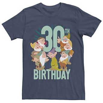 Disney's Snow White Dwarfs Group Shot Men's 30th Birthday Tee