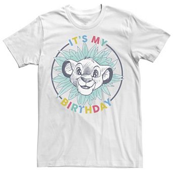 Disney's The Lion King Men's It's My Birthday Simba Tee