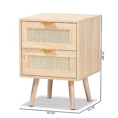 Baxton Studio Baird Nightstand