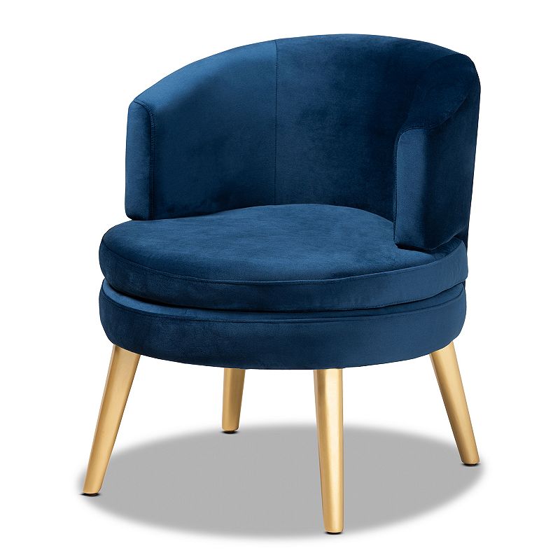 Baxton Studio Baptiste Chair, Blue