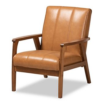Baxton Studio Nikko Brown Chair
