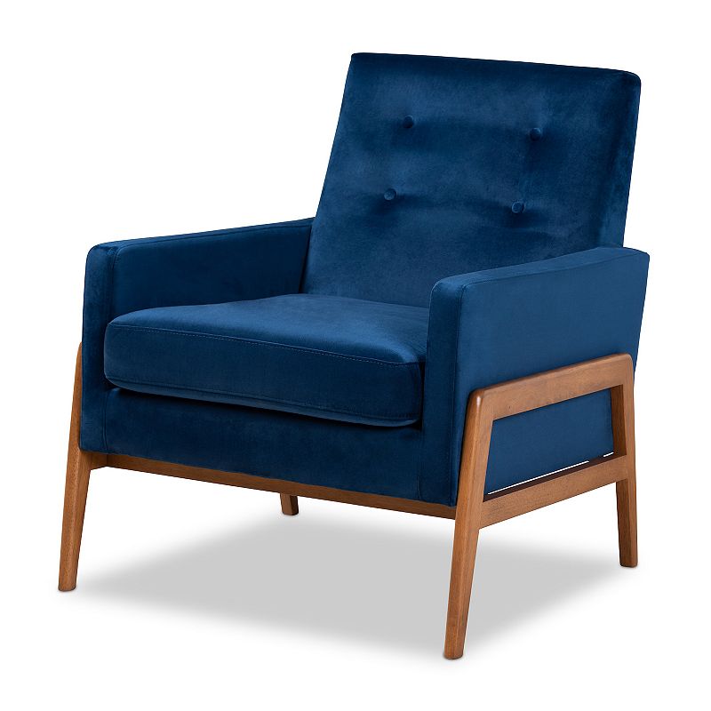 Baxton Studio Perris Chair, Blue