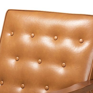 Baxton Studio Sorrento Brown Chair
