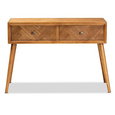 Baxton Studio Mae Brown Console Table