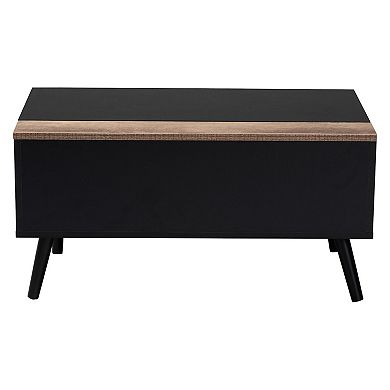 Baxton Studio Jensen Black Coffee Table