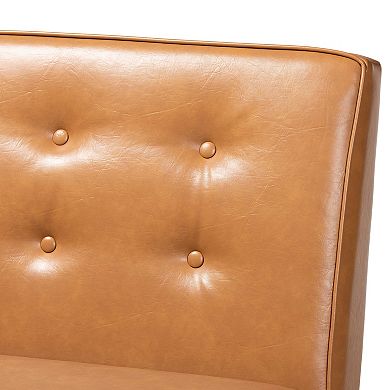 Baxton Studio Arvid Brown 3-Piece Dining Nook Set