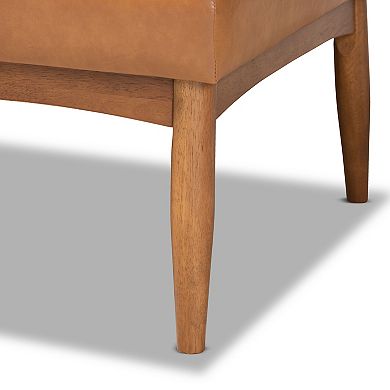 Baxton Studio Arvid Brown 3-Piece Dining Nook Set