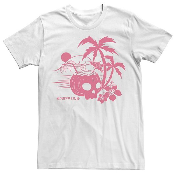 Neff Men's Skull Beach T-Shirt - Short Sleeve Graphic Tee, Printed In The U.S.A.