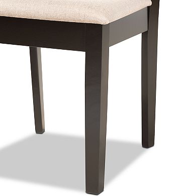 Baxton Studio Fenton Dining Table & Chair 7-piece Set