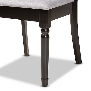 Baxton Studio Jessie Dining Table & Chair 7-piece Set