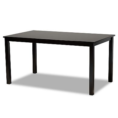 Baxton Studio Nicolette Dining Table & Chair 7-piece Set