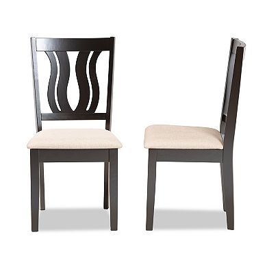 Baxton Studio Fenton Dining Chair 2-piece Set