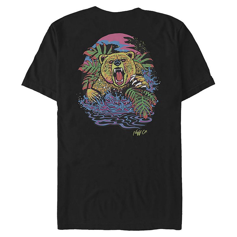 UPC 196624894535 product image for Men's Neff Psychedelic Bear Pocket Hit Tee, Size: XL, Black | upcitemdb.com