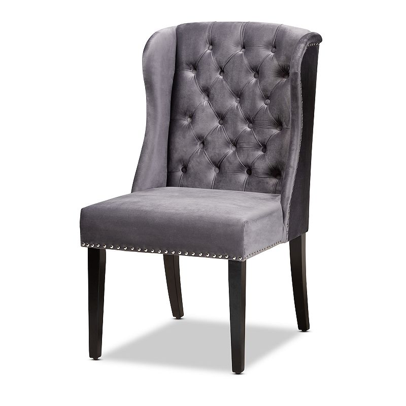 54572921 Baxton Studio Lamont Tufted Dining Chair, Grey sku 54572921