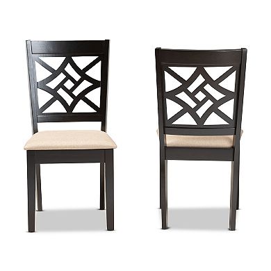 Baxton Studio Nicolette Dining Chair 2-piece Set