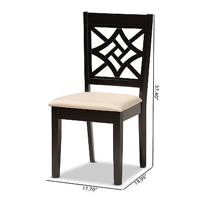 Baxton Studio Nicolette Dining Chair 2-piece Set