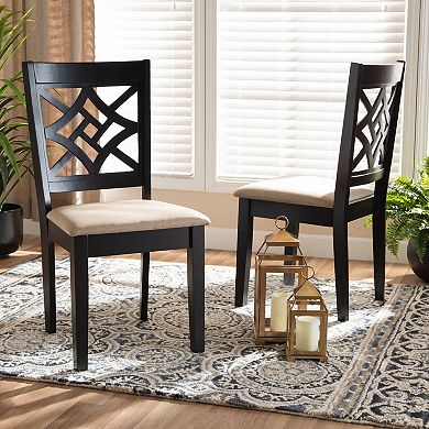 Baxton Studio Nicolette Dining Chair 2-piece Set