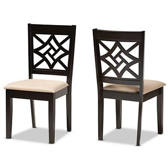 Baxton Studio Nicolette Dining Chair 2 pc Set