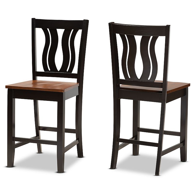 58883214 Baxton Studio Fenton Counter Stool, Brown sku 58883214