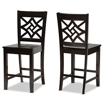 Baxton Studio Nicolette Counter Stool 2 pc Set