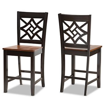 Baxton Studio Nicolette Counter Stool 2 pc Set
