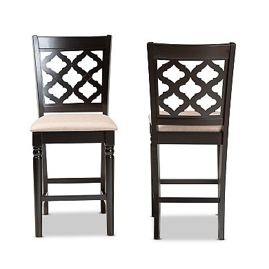 Baxton Studio Ramiro Counter Stool 2-piece Set