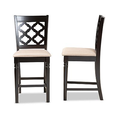 Baxton Studio Ramiro Counter Stool 2-piece Set