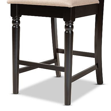 Baxton Studio Ramiro Counter Stool 2-piece Set
