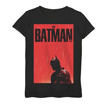 Girls 7-16 DC Comics The Batman Red Poster Graphic Tee