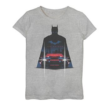 Girls 7-16 DC Comics The Batman Batmobile Silhouette Graphic Tee