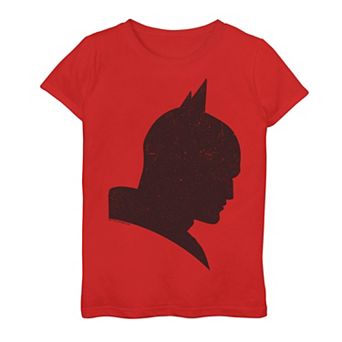 Girls 7-16 DC Comics The Batman Distressed Dark Batman Face Graphic Tee