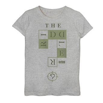 Girls 7-16 DC Comics The Batman The Riddler Question Mark Grid Graphic Tee
