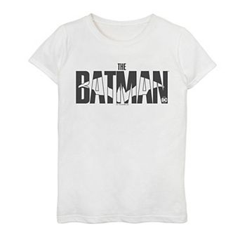 Girls 7-16 DC Comics The Batman Monochrome Logo Graphic Tee