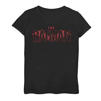 Girls 7-16 DC Comics Batman Red The Batman Logo Graphic Tee