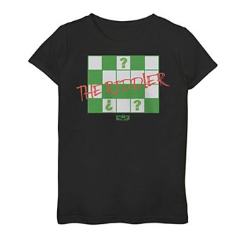 Girls 7-16 DC Comics The Batman Crossword The Riddler Graphic Tee