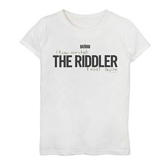 Girls 7-16 DC Comics The Batman The Riddler Text Graphic Tee
