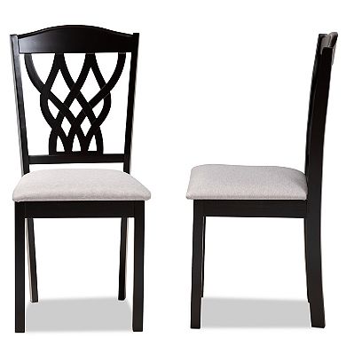 Baxton Studio Delilah Dining Chair 2-piece Set