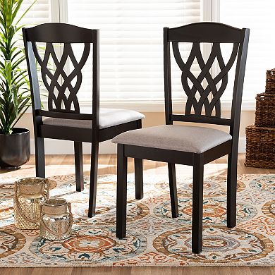 Baxton Studio Delilah Dining Chair 2-piece Set