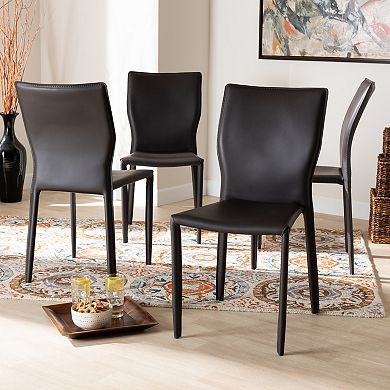 Baxton Studio Heidi Dining Chair 4-piece Set
