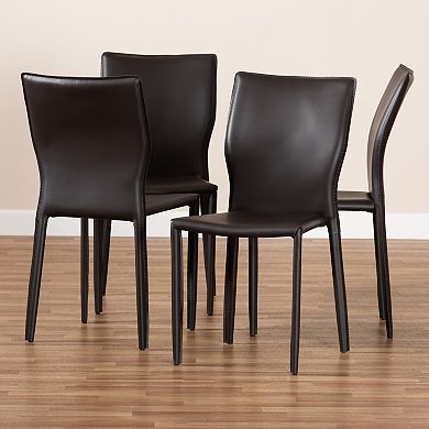 Baxton Studio Heidi Dining Chair 4-piece Set