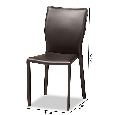 Baxton Studio Heidi Dining Chair 4-piece Set