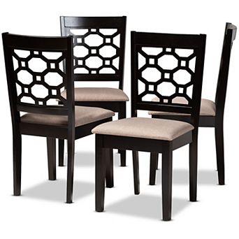 Baxton Studio Peter Dining Chair 4 pc Set