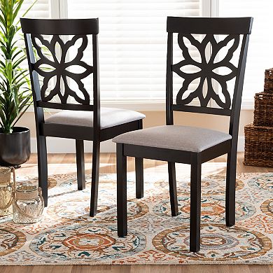Baxton Studio Samwell Dining Chair 2-piece Set