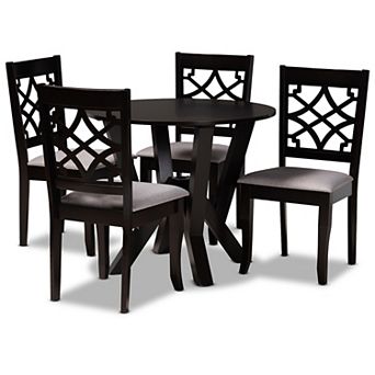 Baxton Studio Alisa Dining Table & Chair 5 pc Set