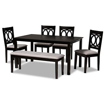 Baxton Studio Bennett Dining Table 6 pc Set