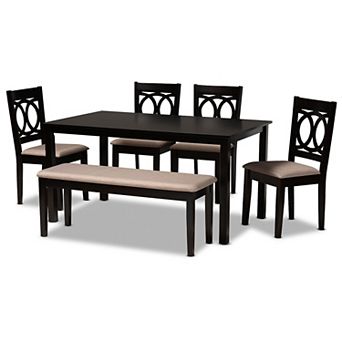 Baxton Studio Bennett Dining Table 6 pc Set