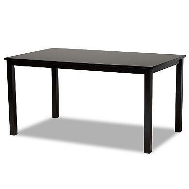 Baxton Studio Gabriel Dining Table & Chair 6-piece Set