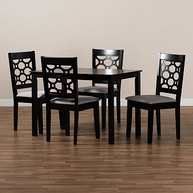 Baxton Studio Henry Dining Table & Chair 5-piece Set