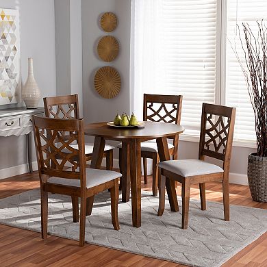 Baxton Studio Mya Dining Table & Chair 5-piece Set
